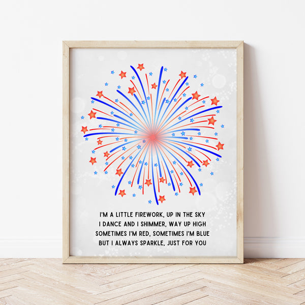 Firework Craft | 4th Of July Handprint Craft | Ollie + Hank