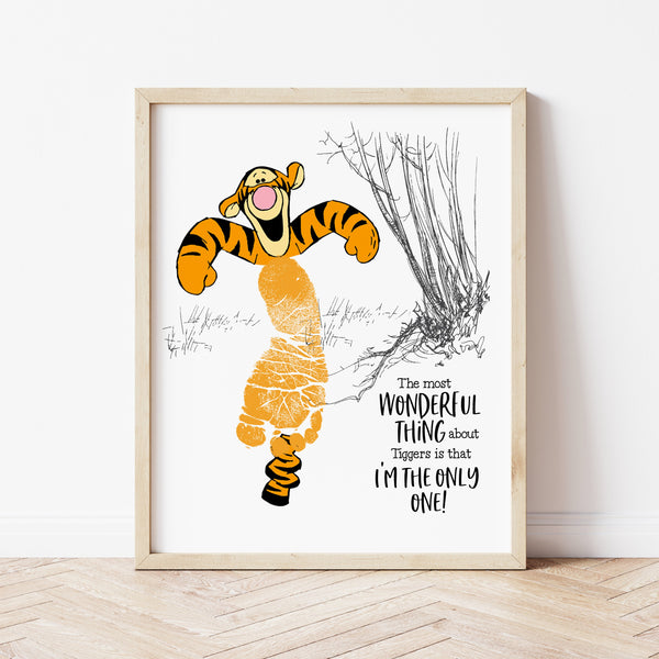 Baby Footprint Art | Tiger Craft For Preschoolers | Ollie + Hank
