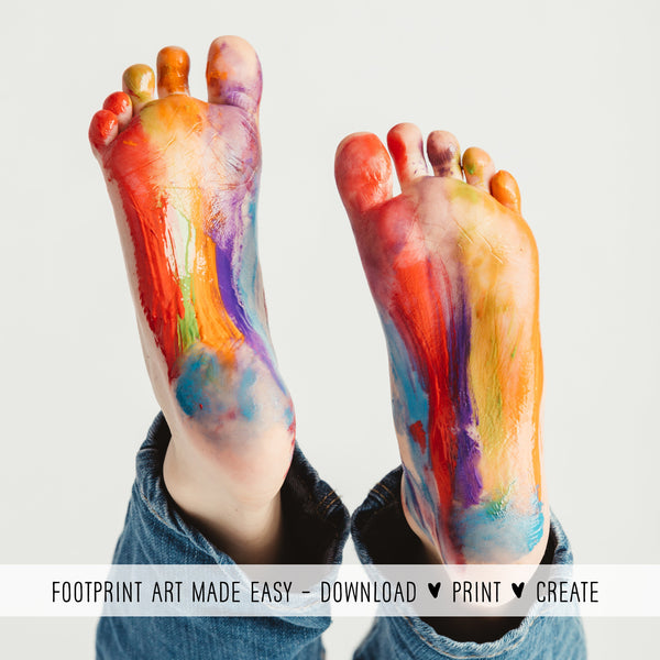 Father's Day Footprint Art | Gamer Dad Gifts