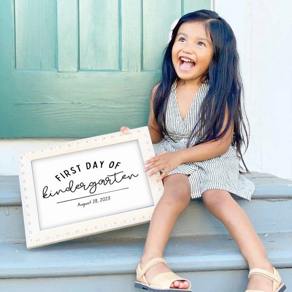 First Day Of School Sign Template | Editable First Day Of School Sign | Ollie + Hank