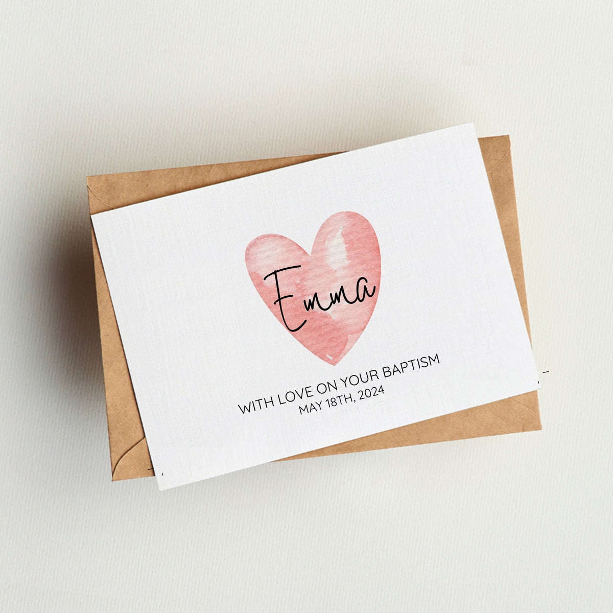 Baptism Card Printable | Personalised Baptism Card | Ollie + Hank for Free Printable Baptism Greeting Cards