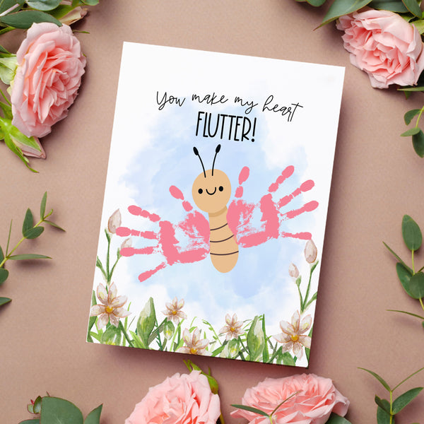 Mothers Day Pre K Craft | Butterfly Handprint Art | Ollie + Hank