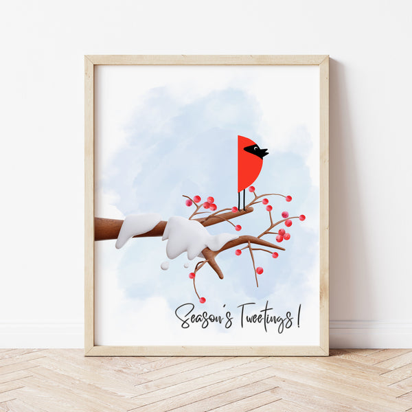 Christmas Craft Ideas For Babies | Cardinal Handprint Craft | Ollie + Hank