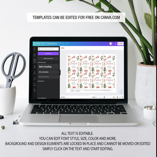 Merry Christmas Tag | Christmas Gift Tags Printable | Ollie + Hank