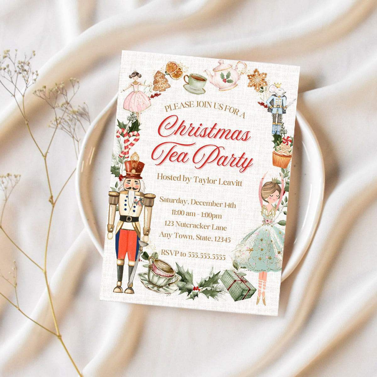 christmas tea party | nutcracker tea party | ollie + hank