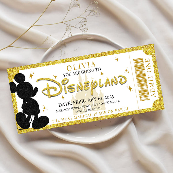 Disney Reveal Ideas | Surprise Disney Ticket | Ollie + Hank