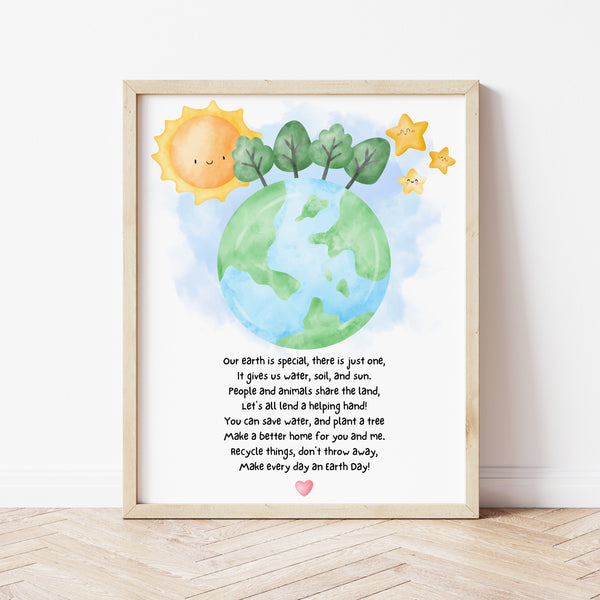 Earth Day Poem For Kids | Earth Day Handprint Craft | Ollie + Hank