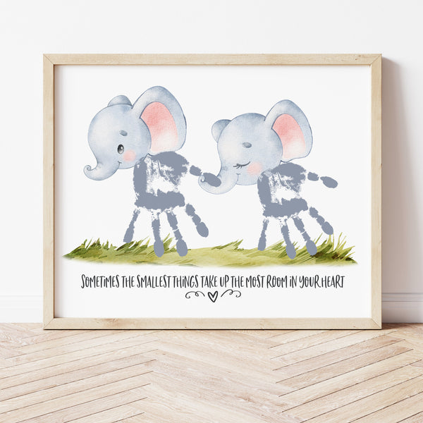 Elephant Handprint Family | Ollie + Hank