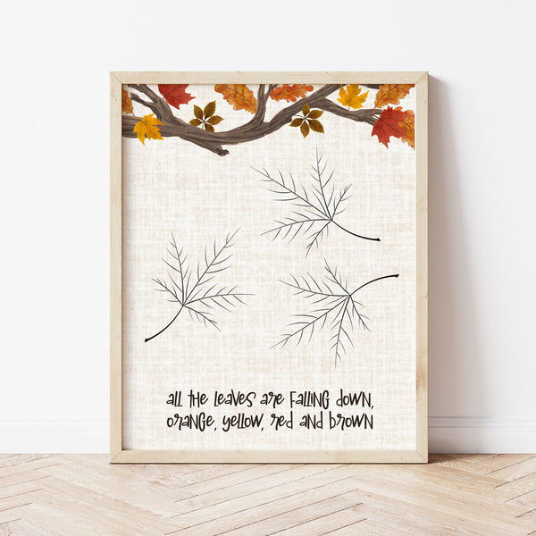 Fall Crafts For Infants | Fall Leaf Handprint Art