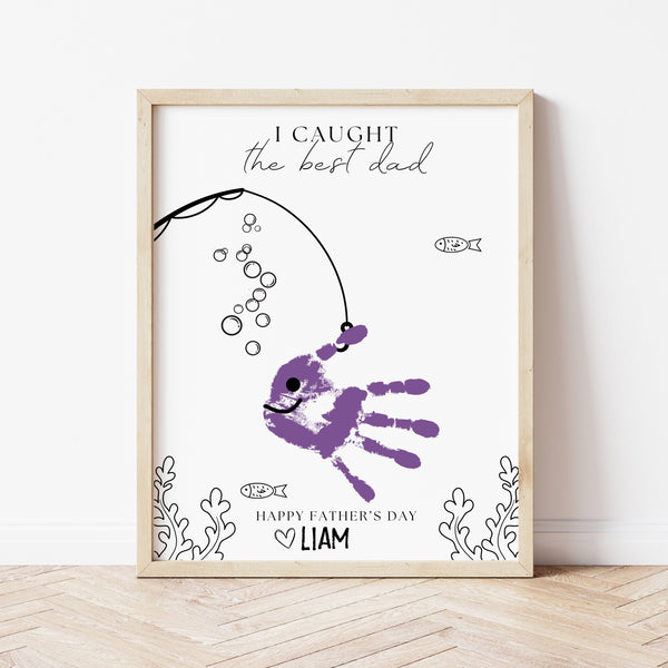 Fathers Day Handprint | Fish Handprint Art | Ollie + Hank