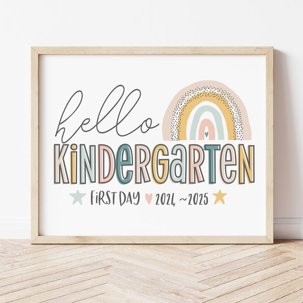 First Day of School Kindergarten | First Day Of School Sign | Ollie + Hank