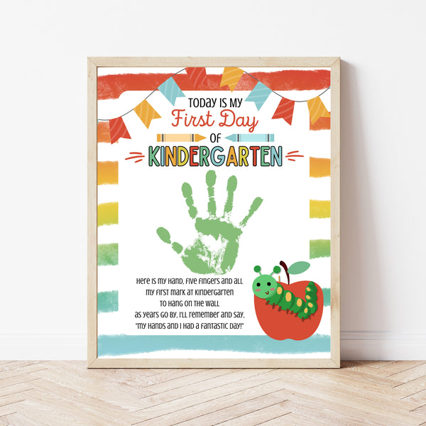First Day Of Kindergarten Craft | First Day Of School Handprint Poem | Ollie + Hank