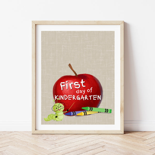 First Day Of Kindergarten Activities | First Day Of School Handprint | Ollie + Hank