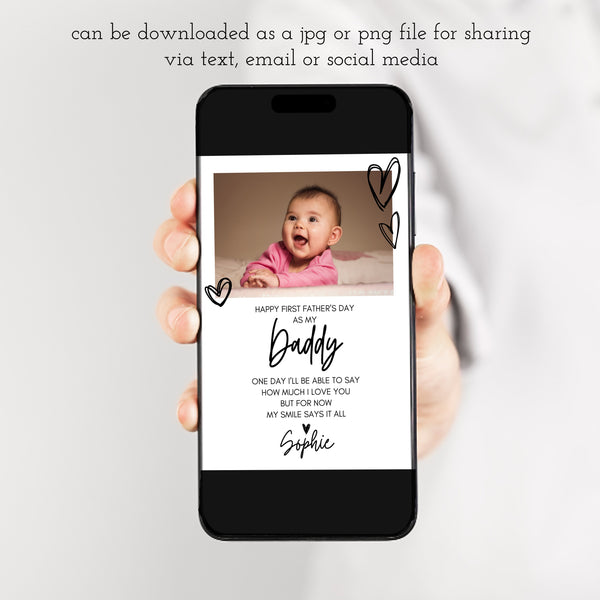 First Fathers Day Card From Baby | Ollie + Hank