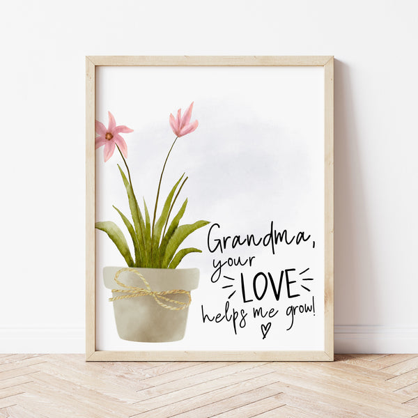 Handprint Craft For Grandma | Flower Pot Handprint Craft | Ollie + Hank
