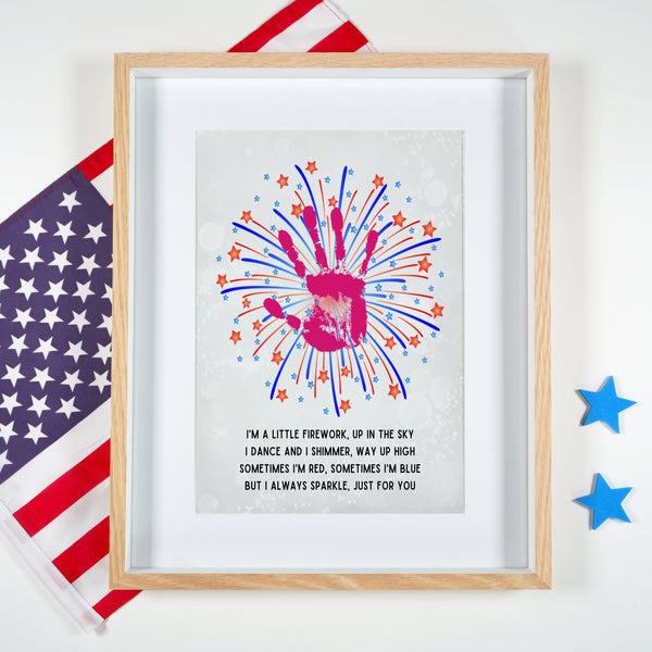 Firework Craft | 4th Of July Handprint Craft | Ollie + Hank
