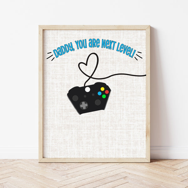 Father's Day Footprint Art | Gamer Dad Gifts | Ollie + Hank