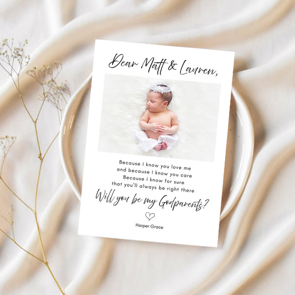 Godparents Card | Will You Be My Godparent Card | Ollie + Hank
