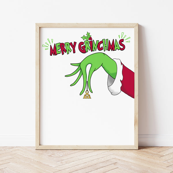 Grinch Craft | Grinch Handprint Art | Ollie + Hank