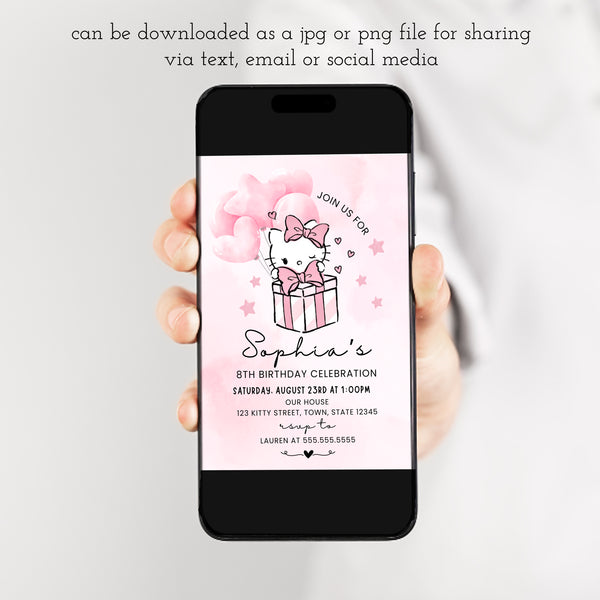Hello Kitty Birthday Invitation | Hello Kitty Invitation Template |  Ollie + Hank