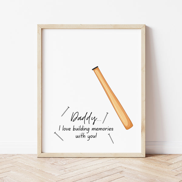 Birthday Gifts For Daddy From Toddler | I Love Building Memories With You | Ollie + Hank