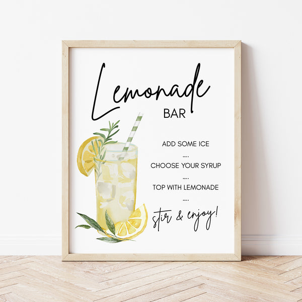 Lemonade Bar | Lemonade Bar Sign | Ollie + Hank