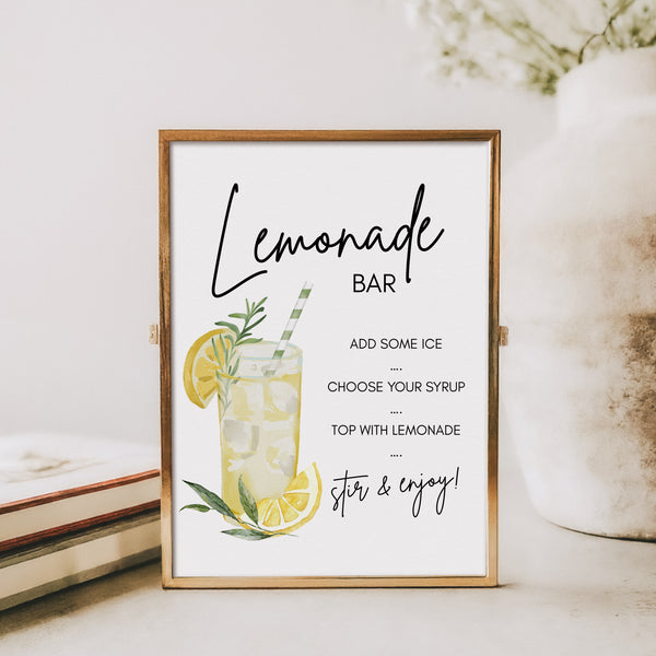 Lemonade Bar | Lemonade Bar Sign | Ollie + Hank
