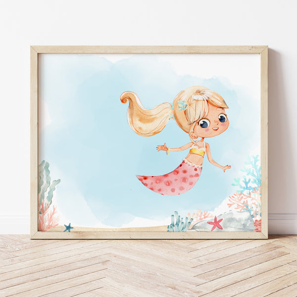 Mermaid Craft | Mermaid Handprint Art | Ollie + Hank