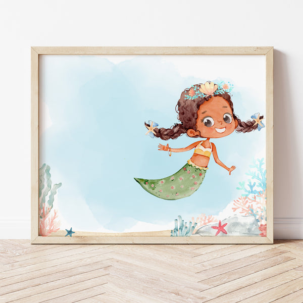 Mermaid Craft | Mermaid Handprint Art | Ollie + Hank