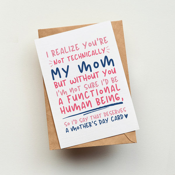 Mothers Day Card For Stepmom | Happy Mothers Day Stepmom | Ollie + Hank