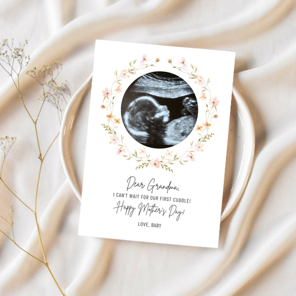 Mothers Day Card From Bump | Pregnancy Announcement To Grandma | Ollie + Hank