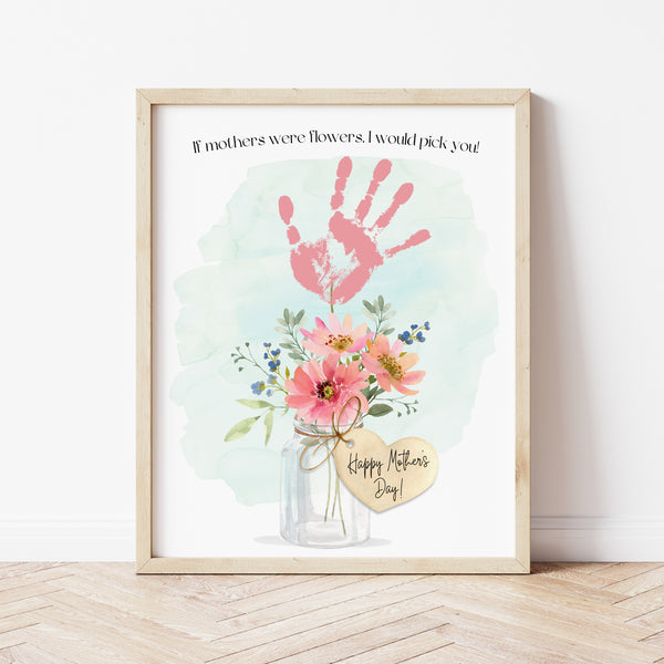 Mother's Day Handprint Art | Handprint Flower Bouquet | Ollie + Hank