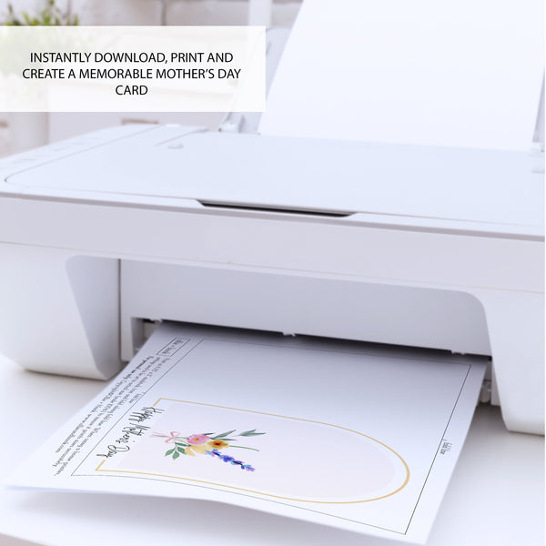 Mothers Day Handprint Card | Handprint Flower Card | Ollie + Hank