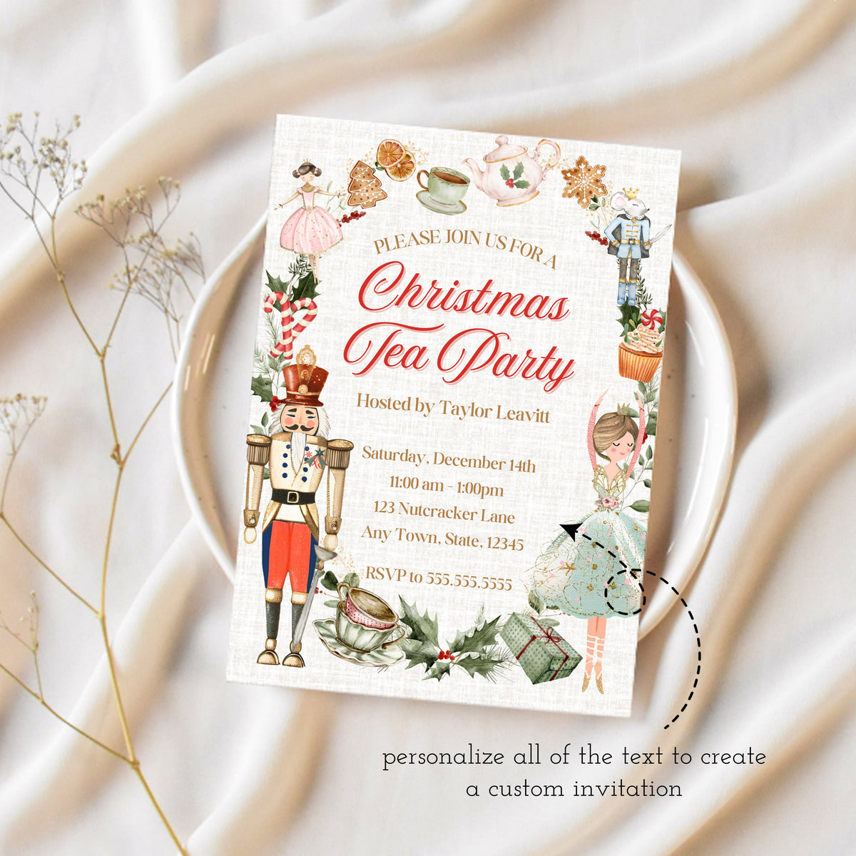 christmas-tea-party-nutcracker-tea-party-ollie-hank for Free Printable Christmas Tea Party Invitation Christmas Tea Party | Nutcracker Tea Party | Ollie + Hank for Free Printable Christmas Tea Party Invitation
