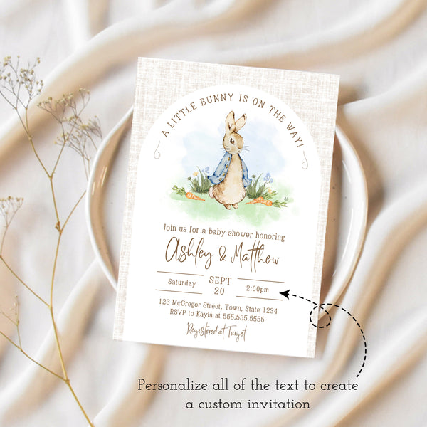 Peter Rabbit Baby Shower | Peter Rabbit Invitations | Ollie + Hank