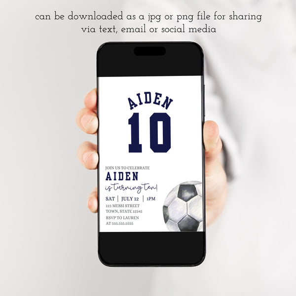 Soccer Invitations Birthday | Soccer Birthday Party | Ollie + Hank