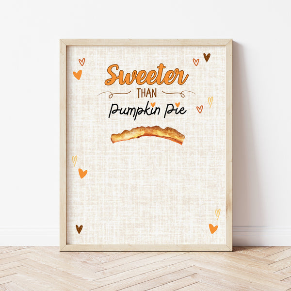 Thanksgiving Footprint Art | Sweeter Than Pumpkin Pie | Ollie + Hank