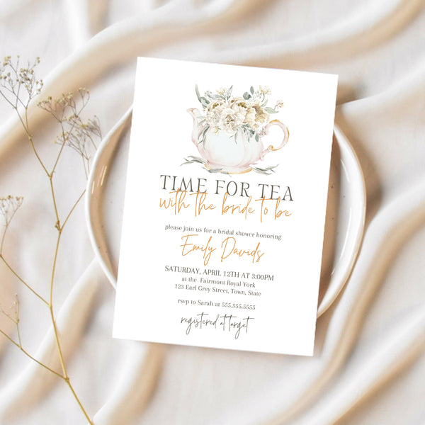 Tea Party Bridal Shower | Tea Party Bridal Shower Invitations | Ollie + Hank