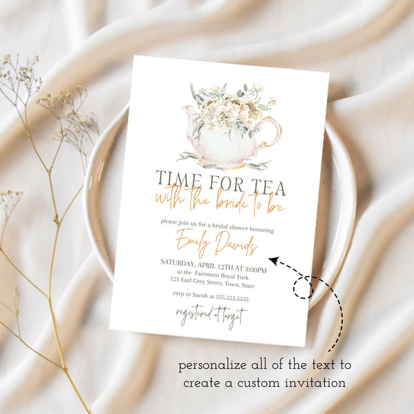 Tea Party Bridal Shower | Tea Party Bridal Shower Invitations | Ollie + Hank