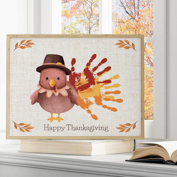Thanksgiving Handprint Art | Turkey Handprint Art | Ollie + Hank