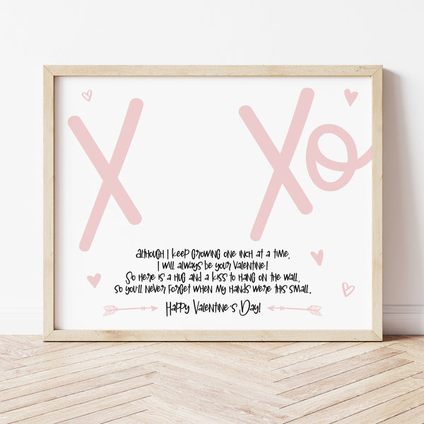 Handprint Valentine Poem | Valentine Handprint Craft | Ollie + Hank