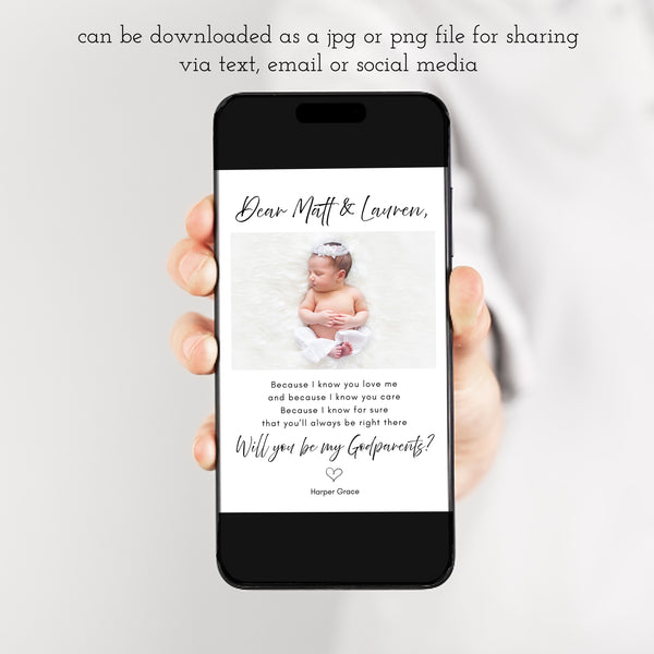 Godparents Card | Will You Be My Godparent Card | Ollie + Hank