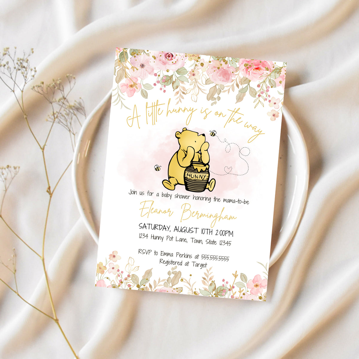 Vintage Carriage Baby Shower Invitation – The Invite Lady, image size:1200x1200