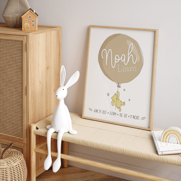 Winnie The Pooh Wall Art Nursery | Ollie + Hank