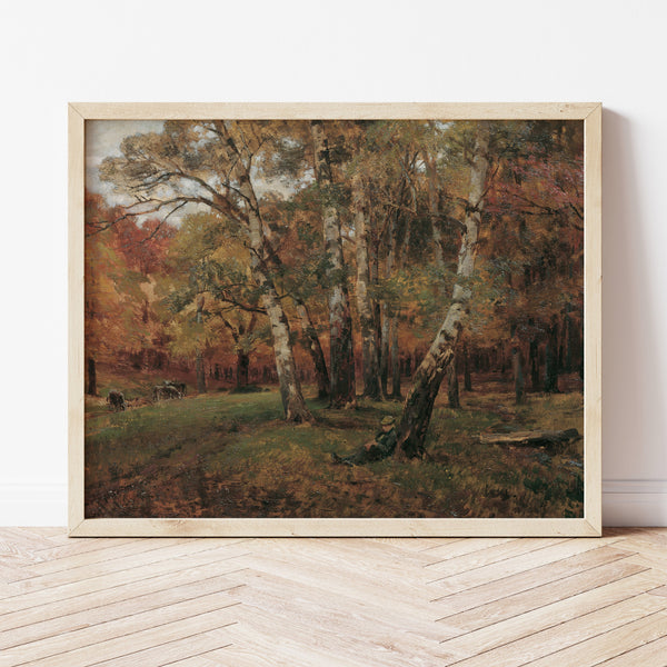 Autumn Wall Art | Autumn Trees Painting | Ollie + Hank
