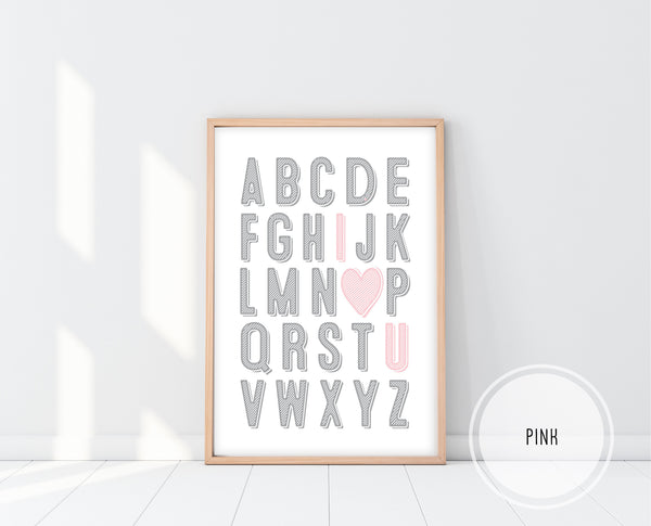 Baby Girl Wall Art | Pink And Grey Nursery | Ollie + Hank