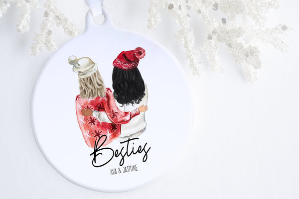 Best Friends Christmas Ornaments | Besties Ornament | Ollie + Hank