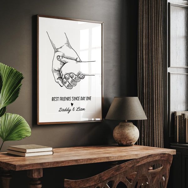 Daddy Gift From Baby | Daddy Best Friend Print | Ollie + Hank