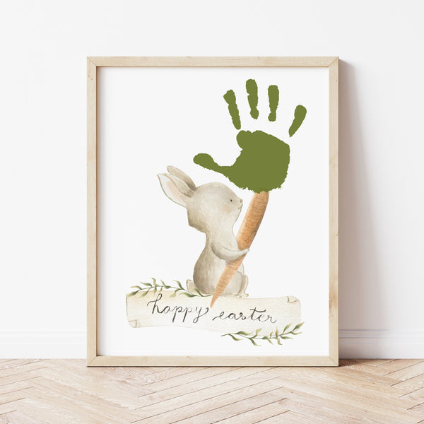 Easter Gift For Mom | Easter Bunny Handprint Art | Ollie + Hank