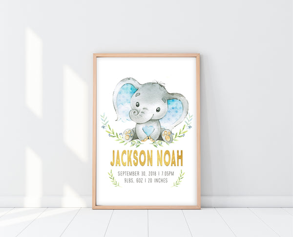 Elephant Nursery Art Boy Rooms | Elephant Nursery Decor | Ollie + Hank